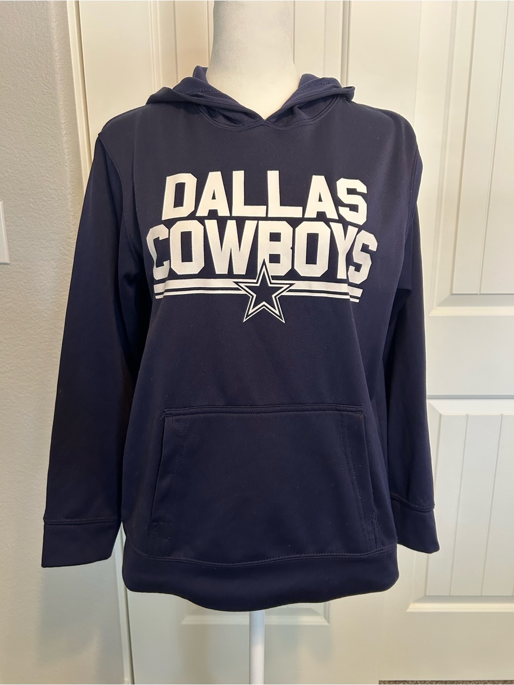 Dallas Cowboys Navy Hooded Varsity Jacket